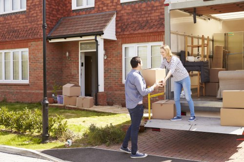 Moving team preparing for a house removal in Edmonton