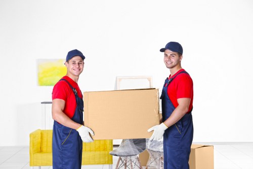 Edmonton moving team handling boxes and household items