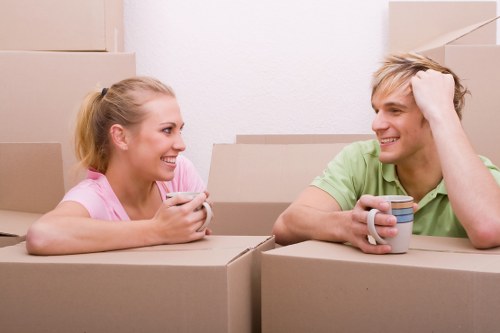 Household items loaded for transport in Edmonton