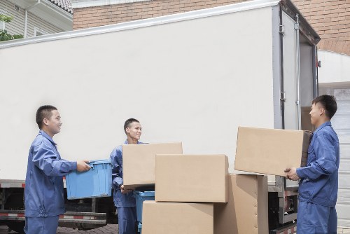 Careful furniture loading for an Edmonton home move