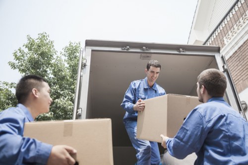Movers in Edmonton helping with a residential move