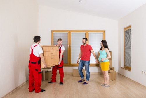 Commercial moving service for an Edmonton office