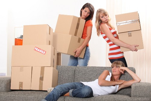 Secure loading of furniture into a van for a small Edmonton move