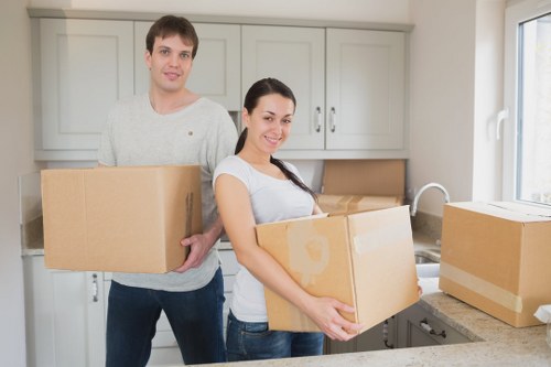 Local removals van with packing and loading support
